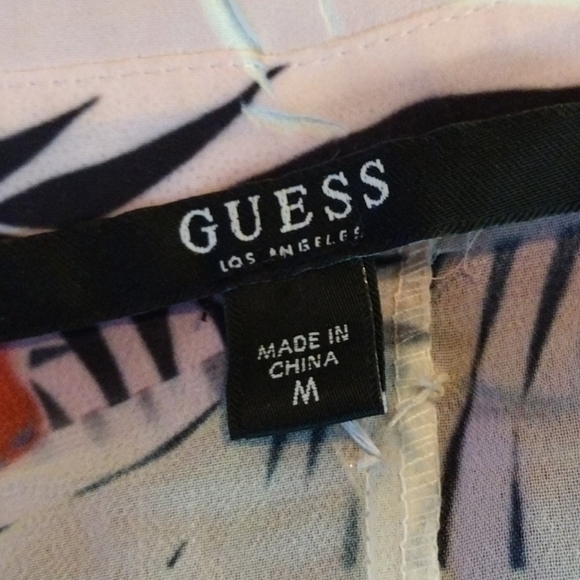 Guess Chiffon Jewel Embellished Blouse - Picture 7 of 8